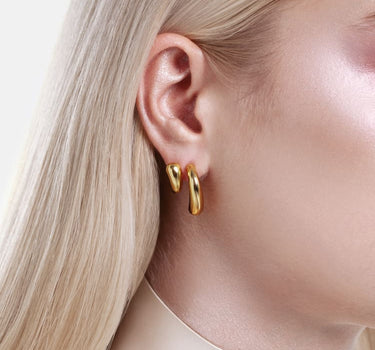 Boucles d’oreilles Goutte Fluide - Or
