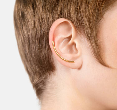 Boucle d’oreille ear climber en or