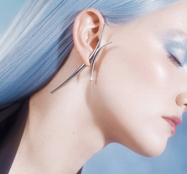 Boucle d’oreille en argent à pointes
