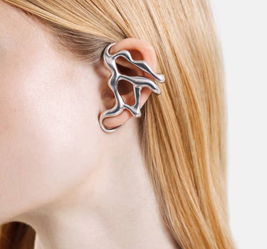 earcuff liquide en argent pour toute l’oreille