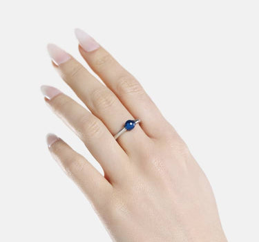 Bague Casa Batlló en argent et bleu