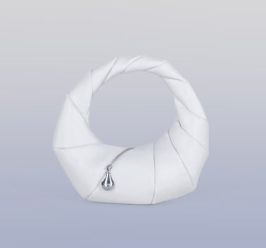 Sac à main blanc en cuir