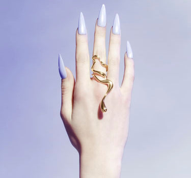 Grande bague Liquid en or