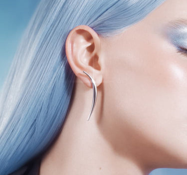 Boucle d’oreille pointe en argent