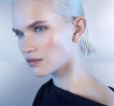 Ear cuff d’oreille enveloppante en argent