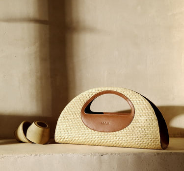 Sac à main en raphia