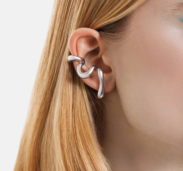earcuff organique infini en argent