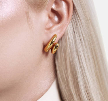 Boucles d’oreilles Goutte Enroulée - Or