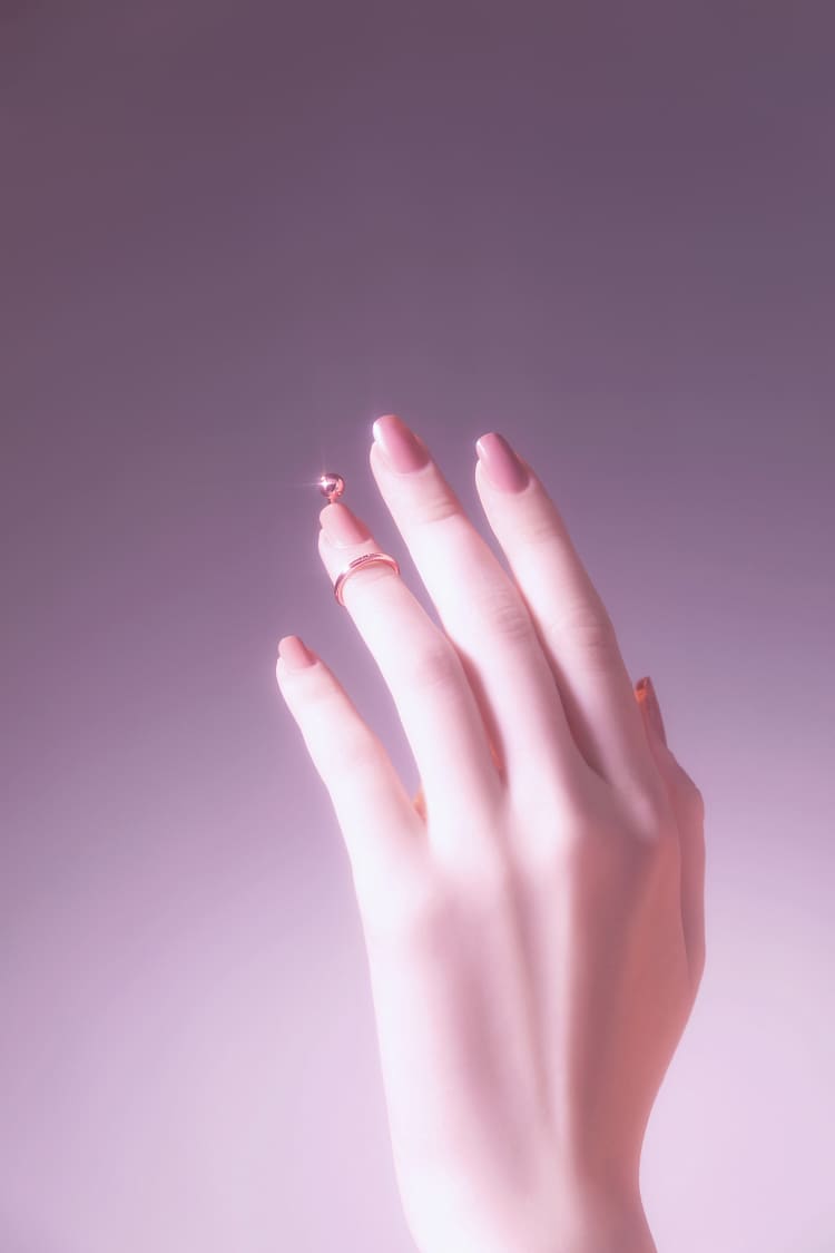 Bague Clou en Or Rose