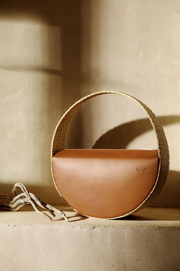 Sac rond grand en raphia