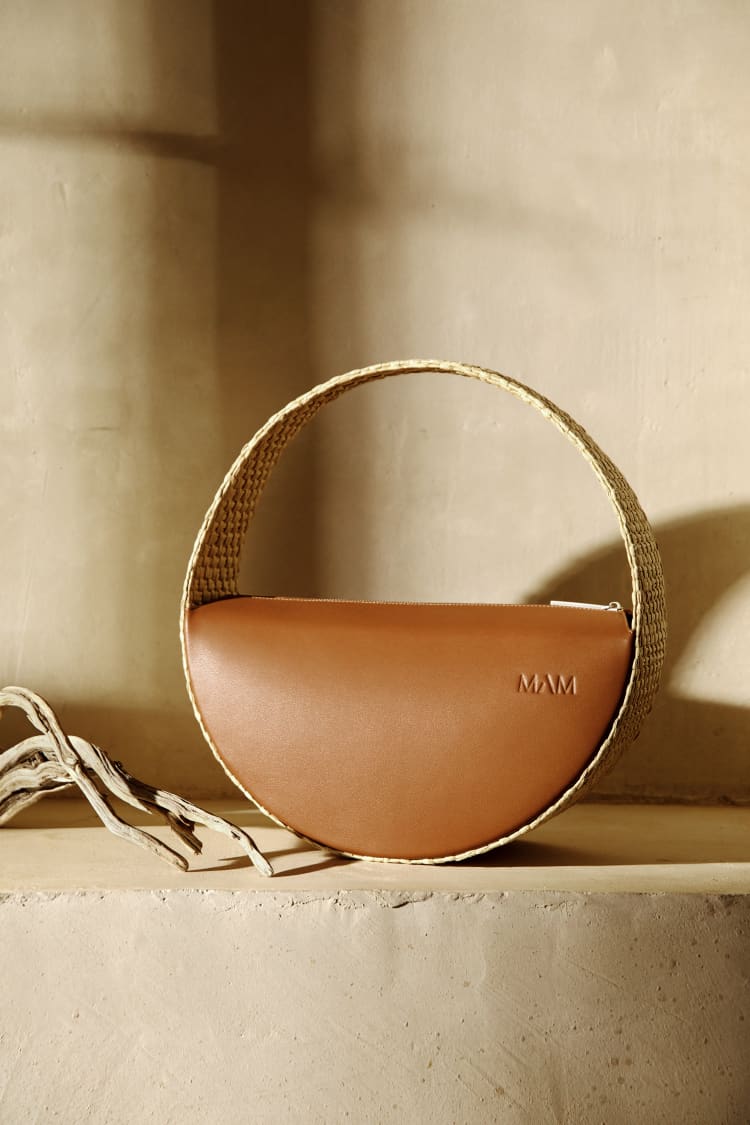 Sac rond moyen en raphia