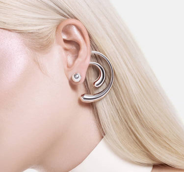 Boucles d’oreilles Goutte Spirale - Argent