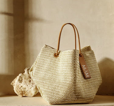 Sac à main en raphia