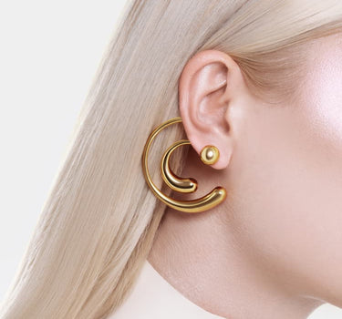 Boucles d’oreilles Goutte Spirale - Or
