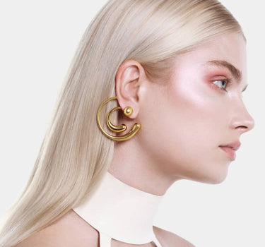 Boucles d’oreilles Goutte Spirale - Or