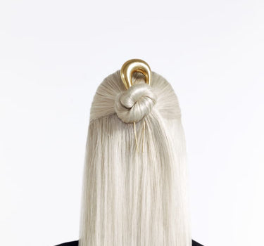 Barrette goutte d’eau en or 24 carats
