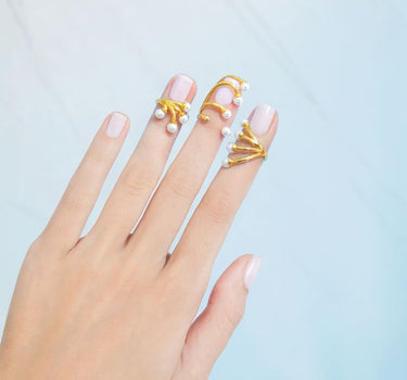 Ensemble de bagues d’ongles Mini Perles