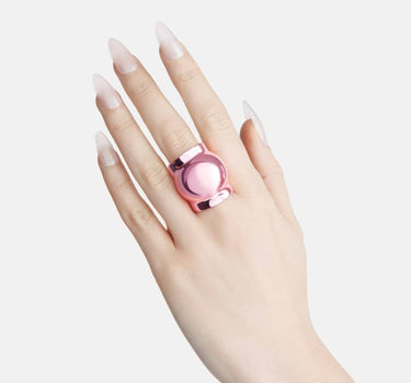 Bague à boule Casa Batlló en rose