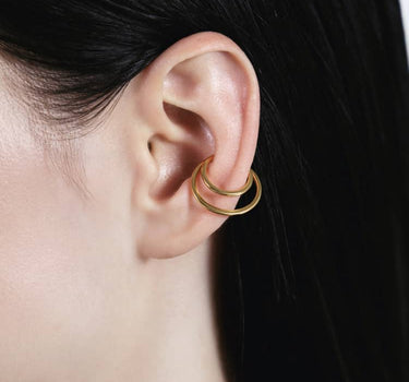 Bracelet ear cuff fer à cheval en or