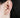 Ear cuff d’oreille croissant de lune en argent