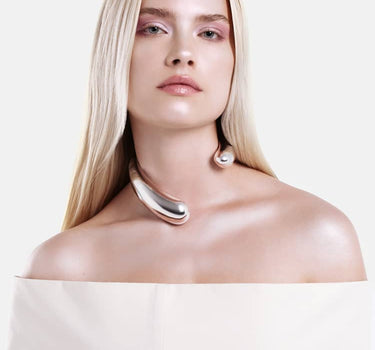 Collier Gouttes Asymétrique - Argent