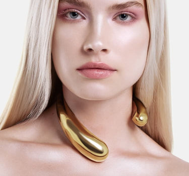 Collier Gouttes Asymétrique - Or