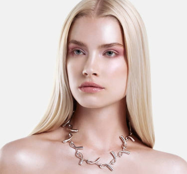 Collier chaîne Gouttes - Argent