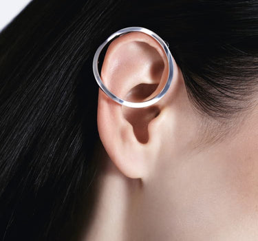 Ear cuff rond parfait en argent