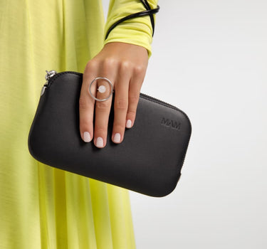Sac bandoulière noir pochette