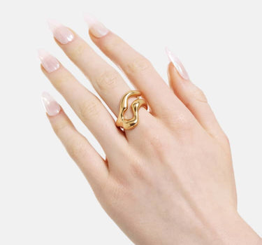 bague de forme libre en or
