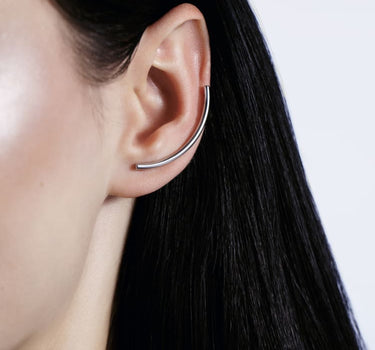 Grimpe-oreille simple en argent