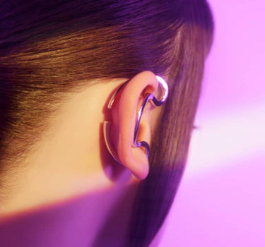 Cuff d’oreille serpent en argent