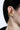 Grand ear cuff argenté à spirales