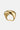 Bague sculpturale double doigt en or
