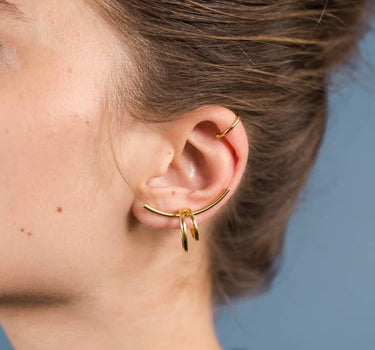 Parure de ear cuffs d’oreille en or
