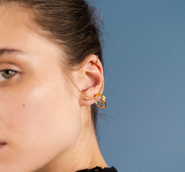 Parure de ear cuffs d’oreille en or