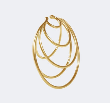 Ear cuff anneau en or à multiples spires