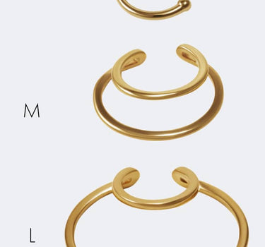 Bracelet ear cuff fer à cheval en or