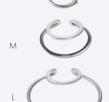 Ear cuff fer à cheval en argent