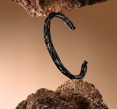 MAM | CUPRA Bracelet Voronoi en ruthénium avec des détails en cuivre