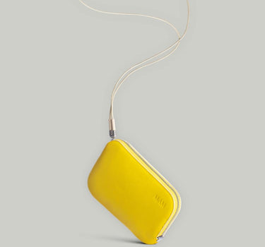 Sac bandoulière jaune pochette