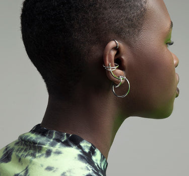 Set de ear cuffs en argent