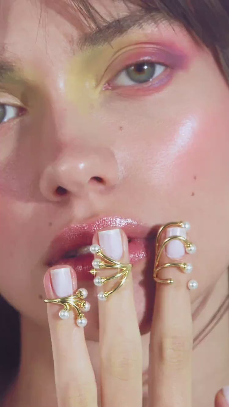 Ensemble de bagues d’ongles Mini Perles