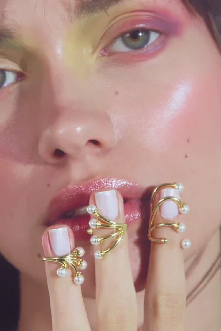 Ensemble de bagues d’ongles Mini Perles