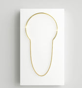 Long necklace in 18K gold finish