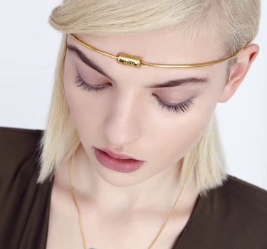 gold headband design