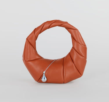 Rust leather handbag 