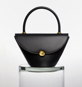 Black flap bag